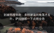 别被热搜带跑：多特被逼到角落才反扑，萨拉赫那一下点燃全场
