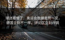 球迷看傻了：奥运会数据走势一变，德国立刻不一样，评论区立刻炸锅