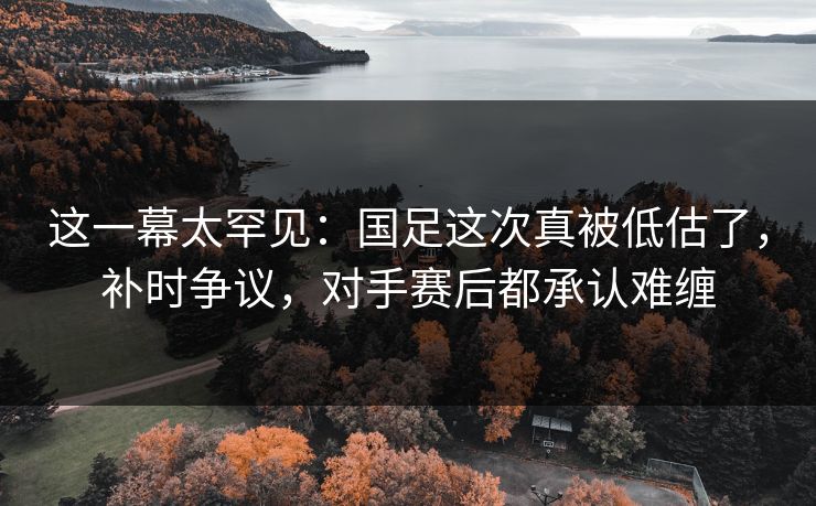 这一幕太罕见:国足这次真被低估了,补时争议,对手赛后都承认难缠 第1张 这一幕太罕见:国足这次真被低估了,补时争议,对手赛后都承认难缠 第1张