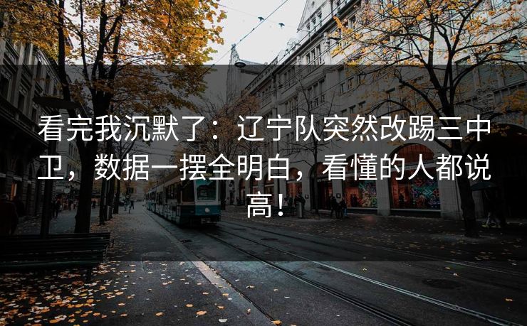 看完我沉默了:辽宁队突然改踢三中卫,数据一摆全明白,看懂的人都说高! 第1张 看完我沉默了:辽宁队突然改踢三中卫,数据一摆全明白,看懂的人都说高! 第1张