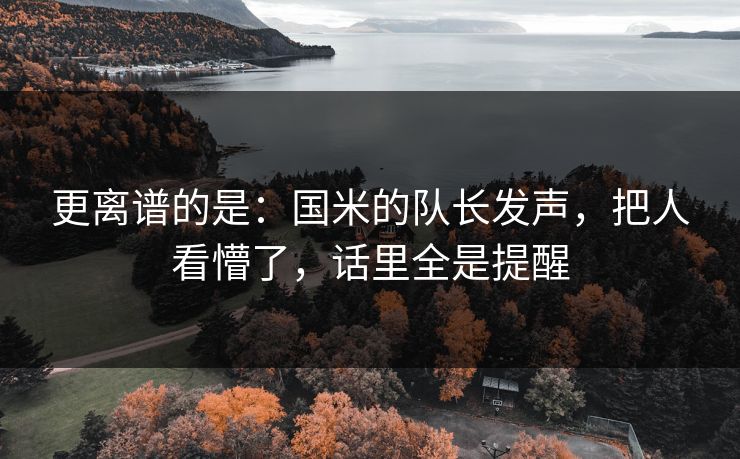 更离谱的是:国米的队长发声,把人看懵了,话里全是提醒 第1张 更离谱的是:国米的队长发声,把人看懵了,话里全是提醒 第1张